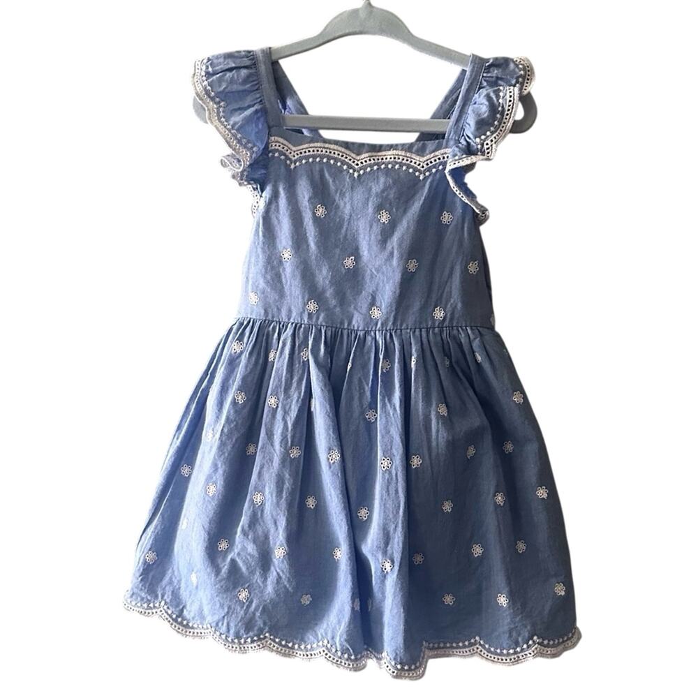 Cat and Jack Denim Flower Dress (Size 2)